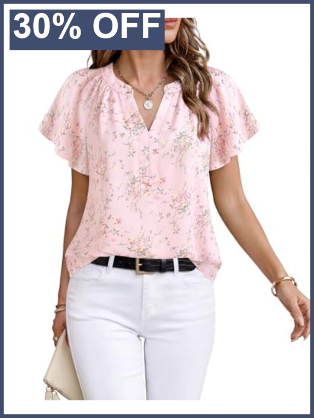 Timeson Womens Summer Tops Short Sleeve Chiffon Blouse Business Casual